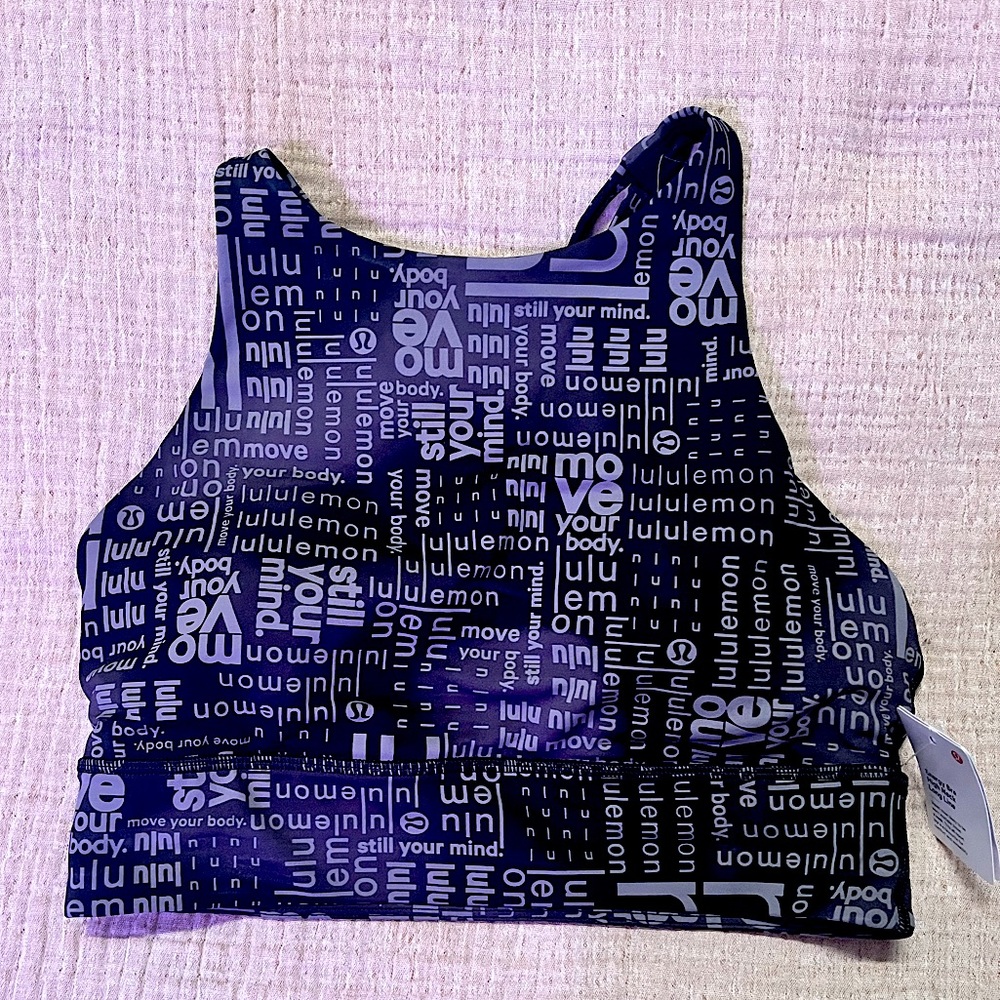 Lululemon Energy High Neck Longline Spots Bra